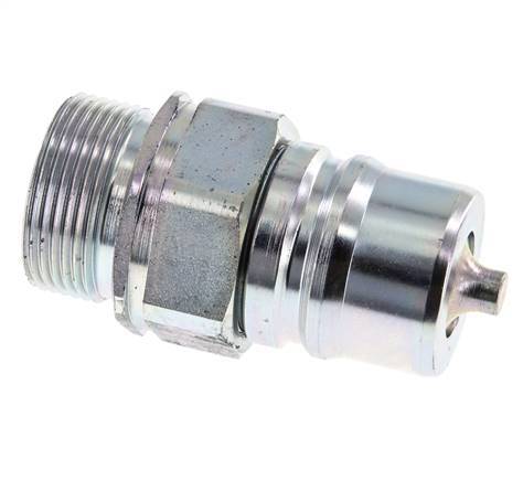 Steel DN 25 Hydraulic Coupling Plug 25 mm S Compression Ring ISO 7241-1 A/8434-1 D 34.3mm