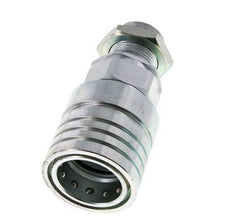 Steel DN 25 Hydraulic Coupling Socket 22 mm L Compression Ring Bulkhead ISO 7241-1 A/8434-1 D 34.3mm
