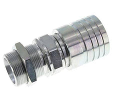 Steel DN 25 Hydraulic Coupling Socket 30 mm S Compression Ring Bulkhead ISO 7241-1 A/8434-1 D 34.3mm