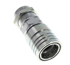 Steel DN 25 Hydraulic Coupling Socket 30 mm S Compression Ring Bulkhead ISO 7241-1 A/8434-1 D 34.3mm