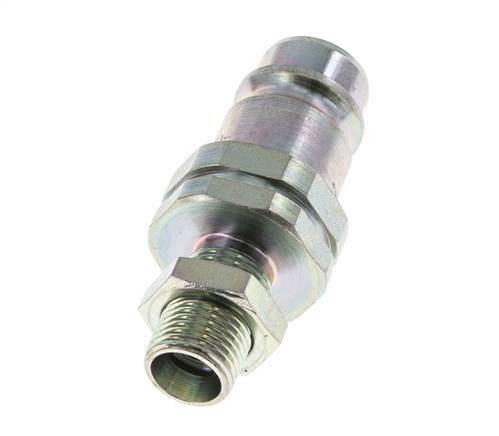 Steel DN 12.5 Hydraulic Coupling Plug 10 mm L Compression Ring Bulkhead ISO 7241-1 A/8434-1 D 20.5mm