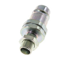 Steel DN 12.5 Hydraulic Coupling Plug 10 mm L Compression Ring Bulkhead ISO 7241-1 A/8434-1 D 20.5mm