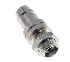 Steel DN 12.5 Hydraulic Coupling Plug 15 mm L Compression Ring Bulkhead ISO 7241-1 A/8434-1 D 20.5mm