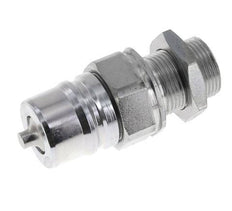 Steel DN 25 Hydraulic Coupling Plug 22 mm L Compression Ring Bulkhead ISO 7241-1 A/8434-1 D 34.3mm