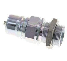 Steel DN 25 Hydraulic Coupling Plug 28 mm L Compression Ring Bulkhead ISO 7241-1 A/8434-1 D 34.3mm