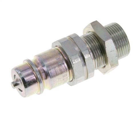 Steel DN 12.5 Hydraulic Coupling Plug 16 mm S Compression Ring Bulkhead ISO 7241-1 A/8434-1 D 20.5mm