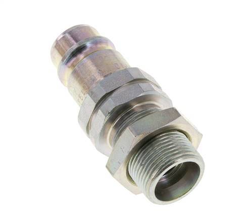 Steel DN 12.5 Hydraulic Coupling Plug 16 mm S Compression Ring Bulkhead ISO 7241-1 A/8434-1 D 20.5mm
