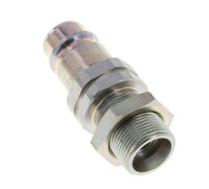 Steel DN 12.5 Hydraulic Coupling Plug 16 mm S Compression Ring Bulkhead ISO 7241-1 A/8434-1 D 20.5mm