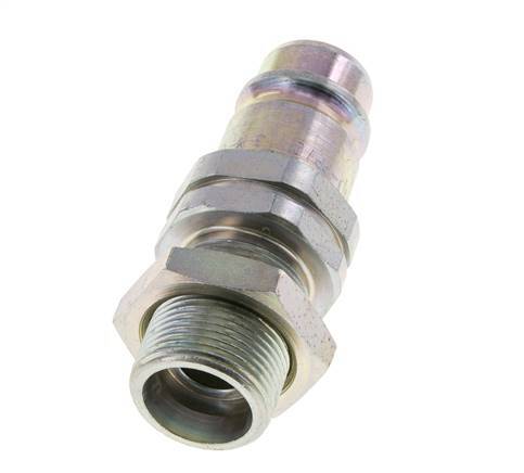 Steel DN 12.5 Hydraulic Coupling Plug 16 mm S Compression Ring Bulkhead ISO 7241-1 A/8434-1 D 20.5mm