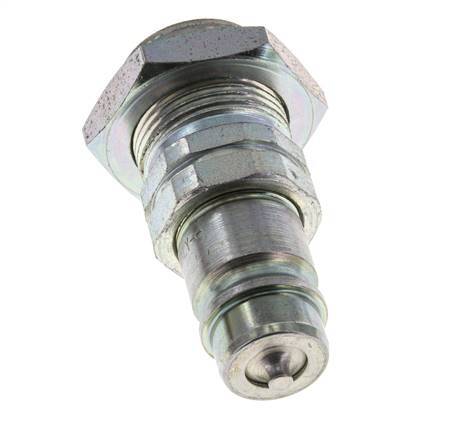 Steel DN 12.5 Hydraulic Coupling Plug 20 mm S Compression Ring Bulkhead ISO 7241-1 A/8434-1 D 20.5mm