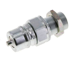 Steel DN 25 Hydraulic Coupling Plug 20 mm S Compression Ring Bulkhead ISO 7241-1 A/8434-1 D 34.3mm