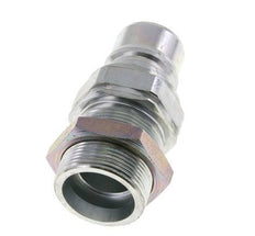 Steel DN 25 Hydraulic Coupling Plug 30 mm S Compression Ring Bulkhead ISO 7241-1 A/8434-1 D 34.3mm