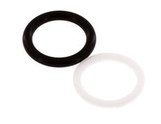 PTFE/NBR Seals Set for ISO 7241-1 A Hydraulic Coupling (12 mm and 26 mm) [2 Pieces]
