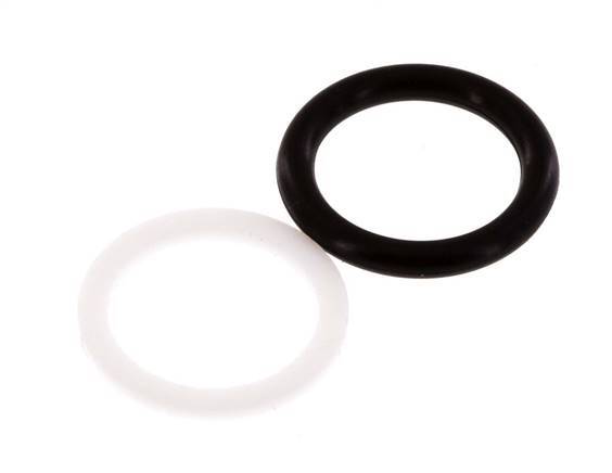 PTFE/NBR Seals Set for ISO 7241-1 A Hydraulic Coupling (12 mm and 26 mm) [2 Pieces]