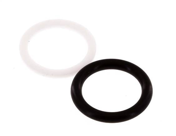 PTFE/NBR Seals Set for ISO 7241-1 A Hydraulic Coupling (12 mm and 26 mm) [2 Pieces]