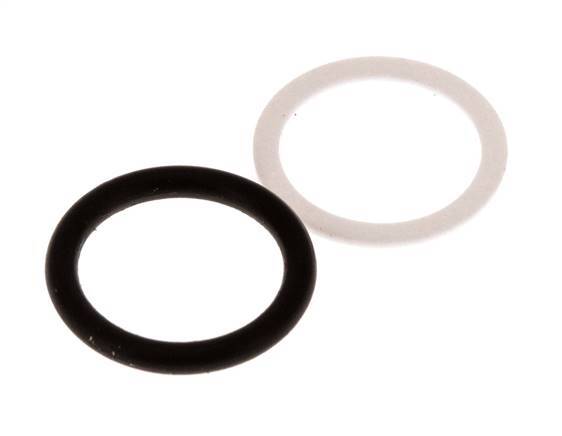 PTFE/NBR Seals Set for ISO 7241-1 A Hydraulic Coupling (16 mm and 31 mm) [2 Pieces]