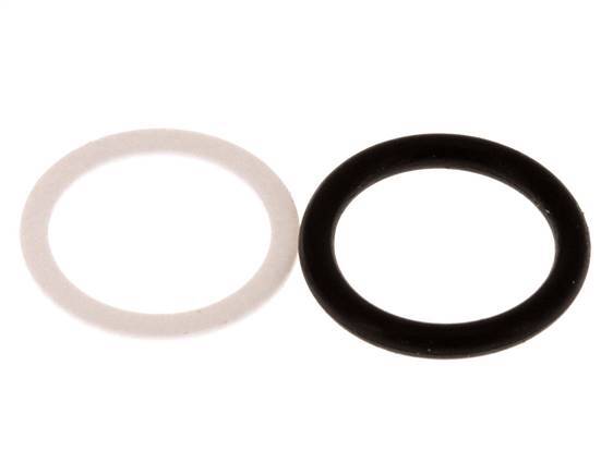 PTFE/NBR Seals Set for ISO 7241-1 A Hydraulic Coupling (16 mm and 31 mm) [2 Pieces]
