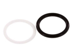 PTFE/NBR Seals Set for ISO 7241-1 A Hydraulic Coupling (17.3 mm and 31 mm) [5 Pieces]
