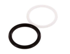PTFE/NBR Seals Set for ISO 7241-1 A Hydraulic Coupling (17.3 mm and 31 mm) [5 Pieces]