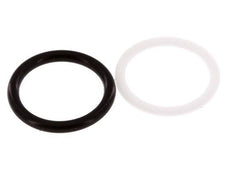 PTFE/NBR Seals Set for ISO 7241-1 A Hydraulic Coupling (17.3 mm and 31 mm) [5 Pieces]