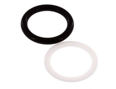 PTFE/NBR Seals Set for ISO 7241-1 A Hydraulic Coupling (20.5 mm and 38 mm) [5 Pieces]
