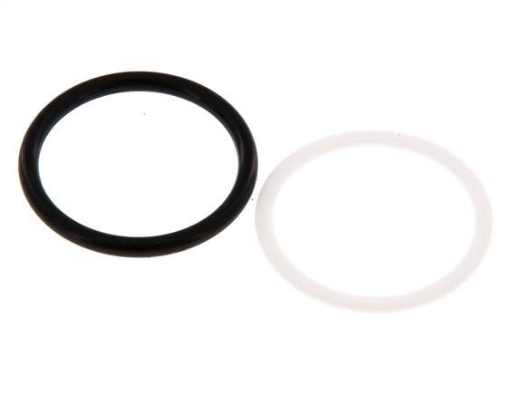 PTFE/NBR Seals Set for ISO 7241-1 A Hydraulic Coupling (29.1 mm and 46 mm) [2 Pieces]