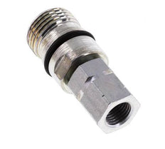 Steel DN 6.3 Hydraulic Coupling Socket G 1/4 inch Female Threads ISO 14541 D M24 x 2