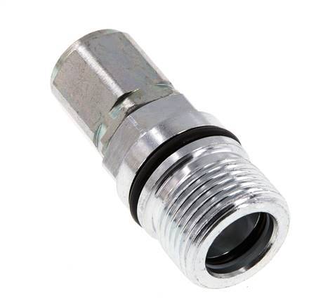 Steel DN 10 Hydraulic Coupling Socket M16x1.5 Female Threads ISO 14541 D M28 x 2