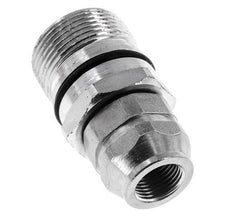 Steel DN 12.5 Hydraulic Coupling Socket M18x1.5 Female Threads ISO 14541 D M36 x 2