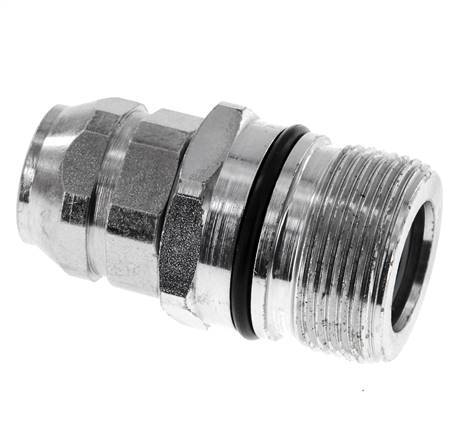 Steel DN 12.5 Hydraulic Coupling Socket M18x1.5 Female Threads ISO 14541 D M36 x 2