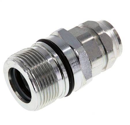 Steel DN 12.5 Hydraulic Coupling Socket G 3/8 inch Female Threads ISO 14541 D M36 x 2
