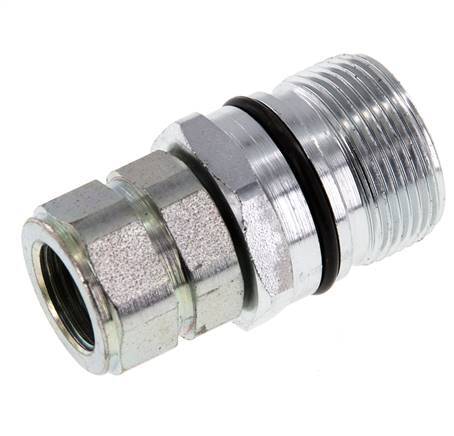 Steel DN 12.5 Hydraulic Coupling Socket G 1/2 inch Female Threads ISO 14541 D M36 x 2