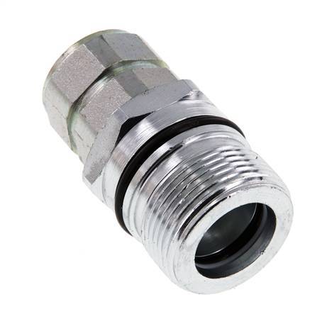 Steel DN 12.5 Hydraulic Coupling Socket G 1/2 inch Female Threads ISO 14541 D M36 x 2