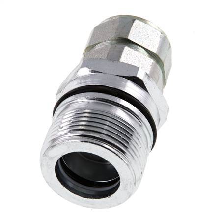 Steel DN 12.5 Hydraulic Coupling Socket G 1/2 inch Female Threads ISO 14541 D M36 x 2