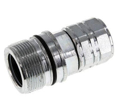 Steel DN 20 Hydraulic Coupling Socket M22x1.5 Female Threads ISO 14541 D M42 x 2