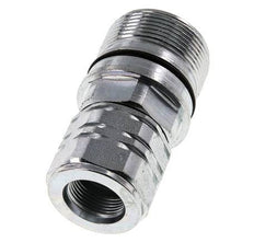 Steel DN 20 Hydraulic Coupling Socket M22x1.5 Female Threads ISO 14541 D M42 x 2