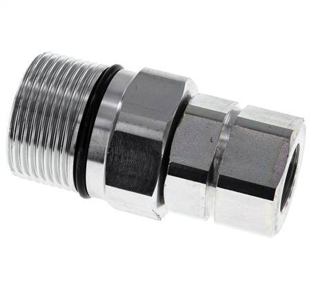 Steel DN 25 Hydraulic Coupling Socket G 3/4 inch Female Threads D M48 x 3