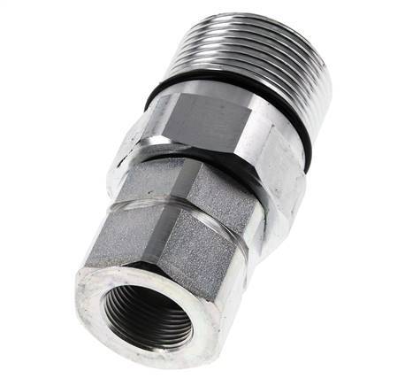 Steel DN 25 Hydraulic Coupling Socket G 3/4 inch Female Threads D M48 x 3