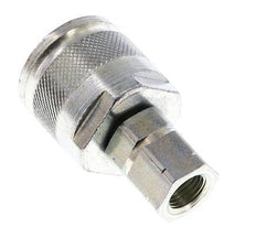 Steel DN 6.3 Hydraulic Coupling Plug G 1/4 inch Female Threads ISO 14541 D M24 x 2