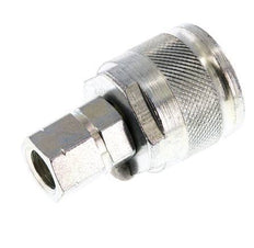 Steel DN 6.3 Hydraulic Coupling Plug G 1/4 inch Female Threads ISO 14541 D M24 x 2