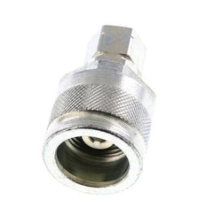 Steel DN 6.3 Hydraulic Coupling Plug G 1/4 inch Female Threads ISO 14541 D M24 x 2