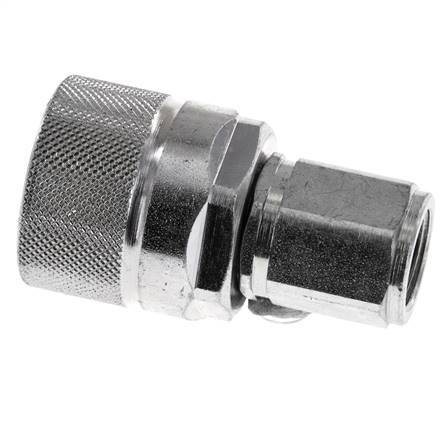 Steel DN 10 Hydraulic Coupling Plug M16x1.5 Female Threads ISO 14541 D M28 x 2