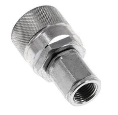 Steel DN 10 Hydraulic Coupling Plug M16x1.5 Female Threads ISO 14541 D M28 x 2