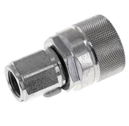 Steel DN 10 Hydraulic Coupling Plug M16x1.5 Female Threads ISO 14541 D M28 x 2