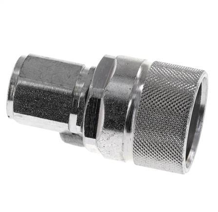 Steel DN 10 Hydraulic Coupling Plug M16x1.5 Female Threads ISO 14541 D M28 x 2