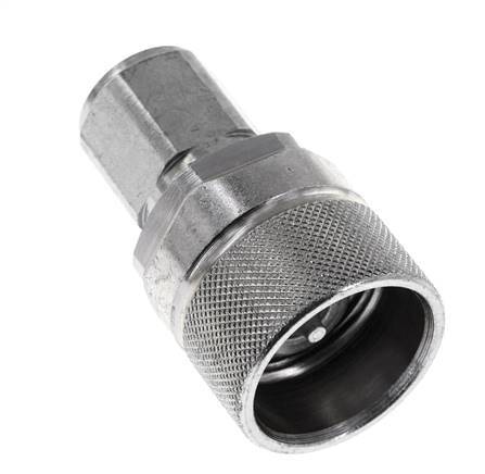 Steel DN 10 Hydraulic Coupling Plug M16x1.5 Female Threads ISO 14541 D M28 x 2