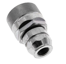 Steel DN 12.5 Hydraulic Coupling Plug G 3/8 inch Female Threads ISO 14541 D M36 x 2