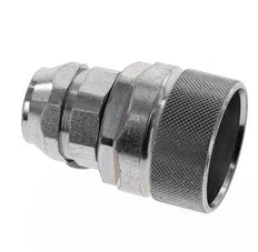 Steel DN 12.5 Hydraulic Coupling Plug G 3/8 inch Female Threads ISO 14541 D M36 x 2