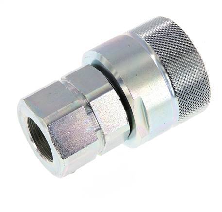 Steel DN 25 Hydraulic Coupling Plug G 3/4 inch Female Threads D M48 x 3