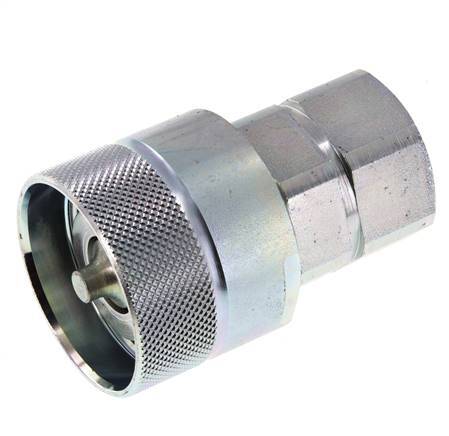 Steel DN 25 Hydraulic Coupling Plug G 1 inch Female Threads D M48 x 3